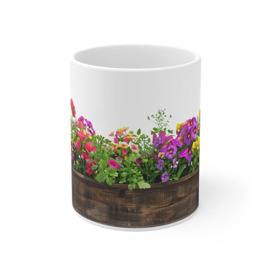 Bountiful Blooms Planter Mug: Floral Extravaganza