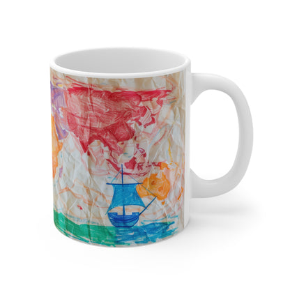 Adventure Awaits: Kid's Pirate Map Mug | Unique Gift, Colorful Children's Art