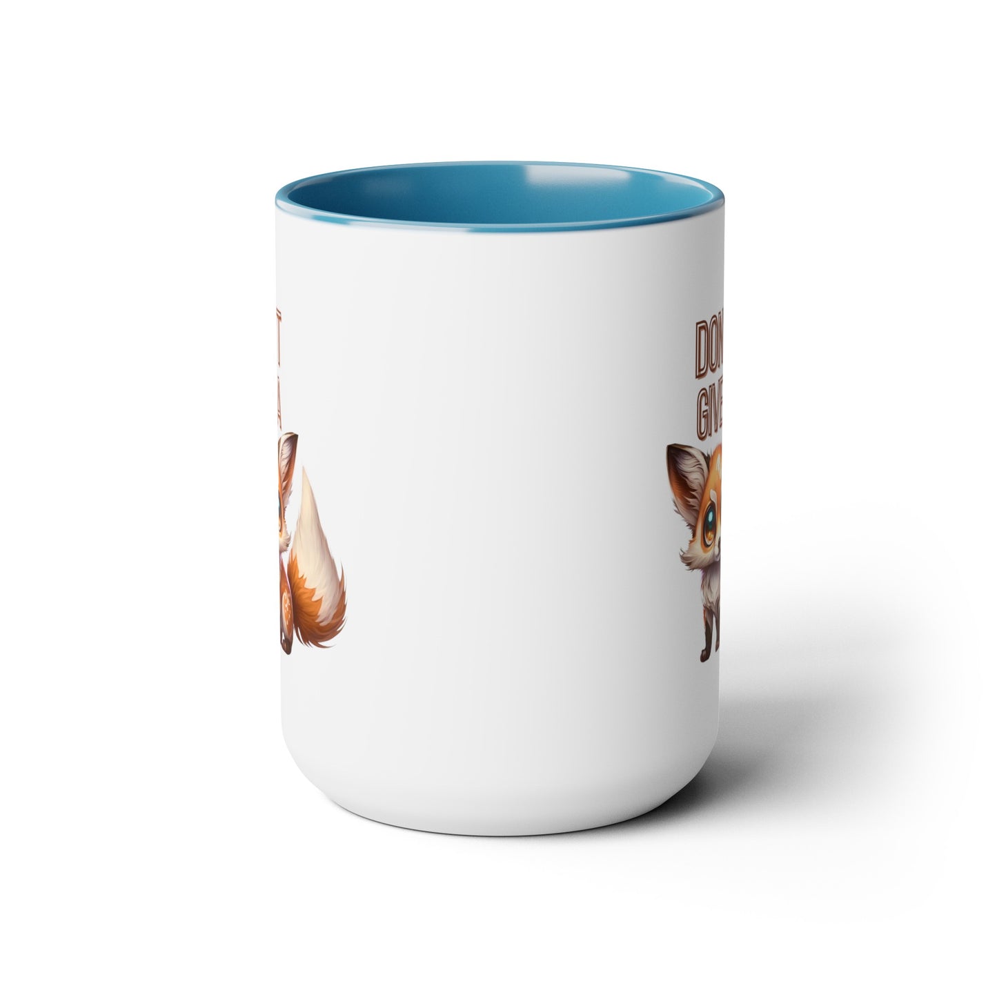 Don't Give a Fox" Coffee Mug - 15oz Capacity, 5 Color Options