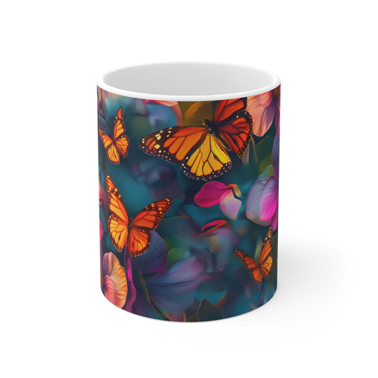 Butterfly Blossom Symphony Mug