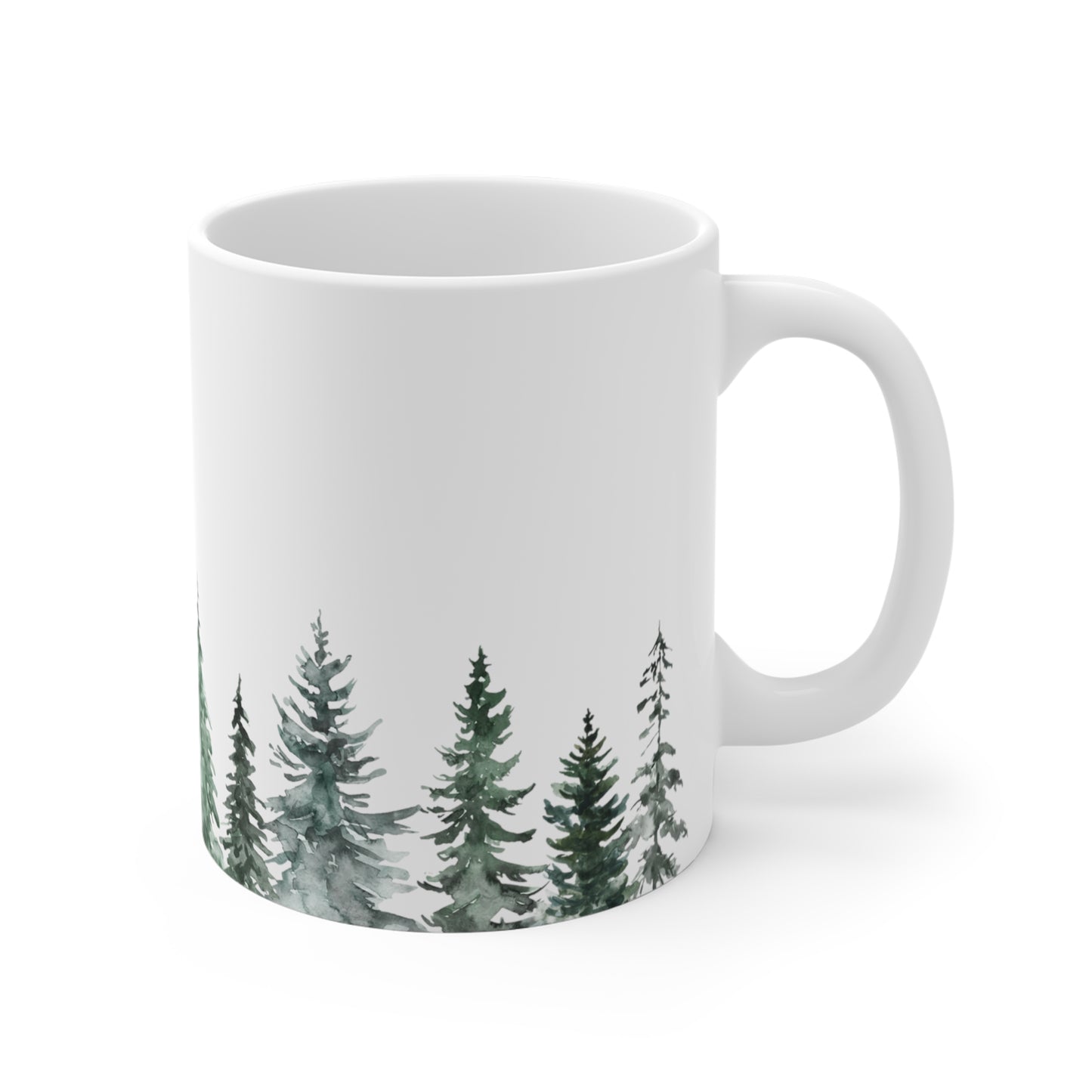 Serenity Woods Mug: Peaceful Tree Landscapes & Outdoor Wanderlust