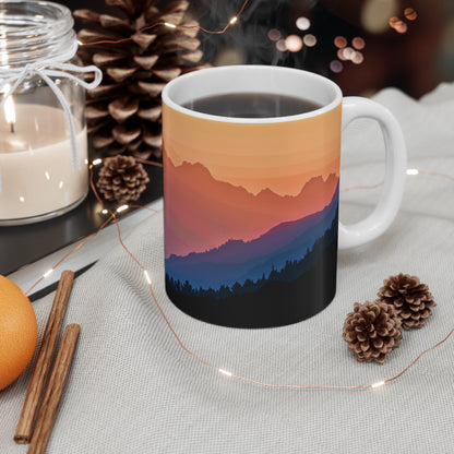 Mountain Serenity Panorama Mug