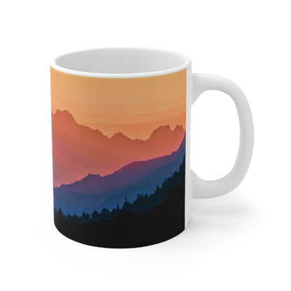 Mountain Serenity Panorama Mug