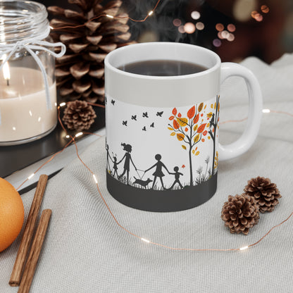 Autumn Family Journey Coffee Cup: Stroll Through the Fall |Tea, Hot Coco or your other favorite drinks