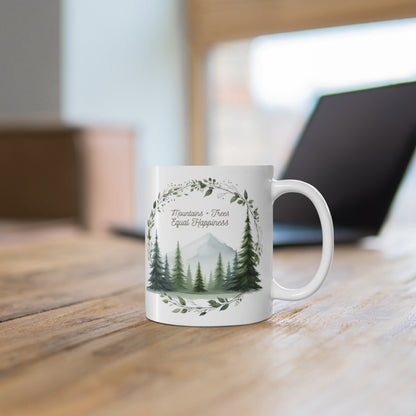 Outdoor Wanderlust Coffee Mug: Campsite Companion - Adventure Awaits