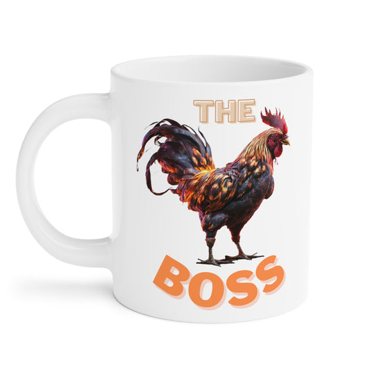 The Boss Rooster Mug - Perfect Gift for Any Workplace or Farm Lover