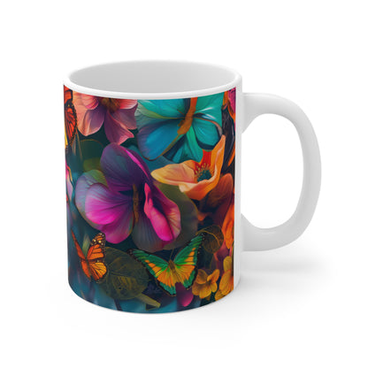 Butterfly Blossom Symphony Mug