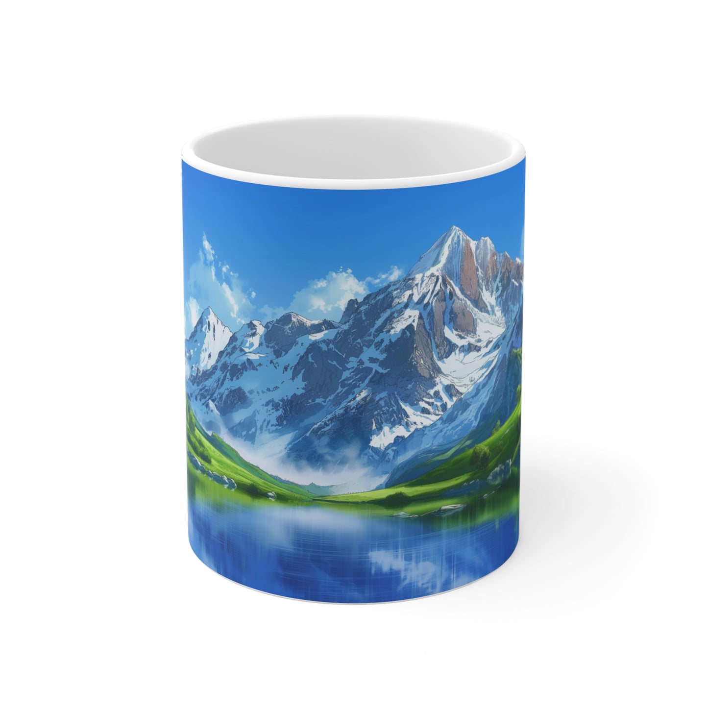 Majestic Peaks: Mountain Range Mug - Perfect Gift for Nature Enthusiasts