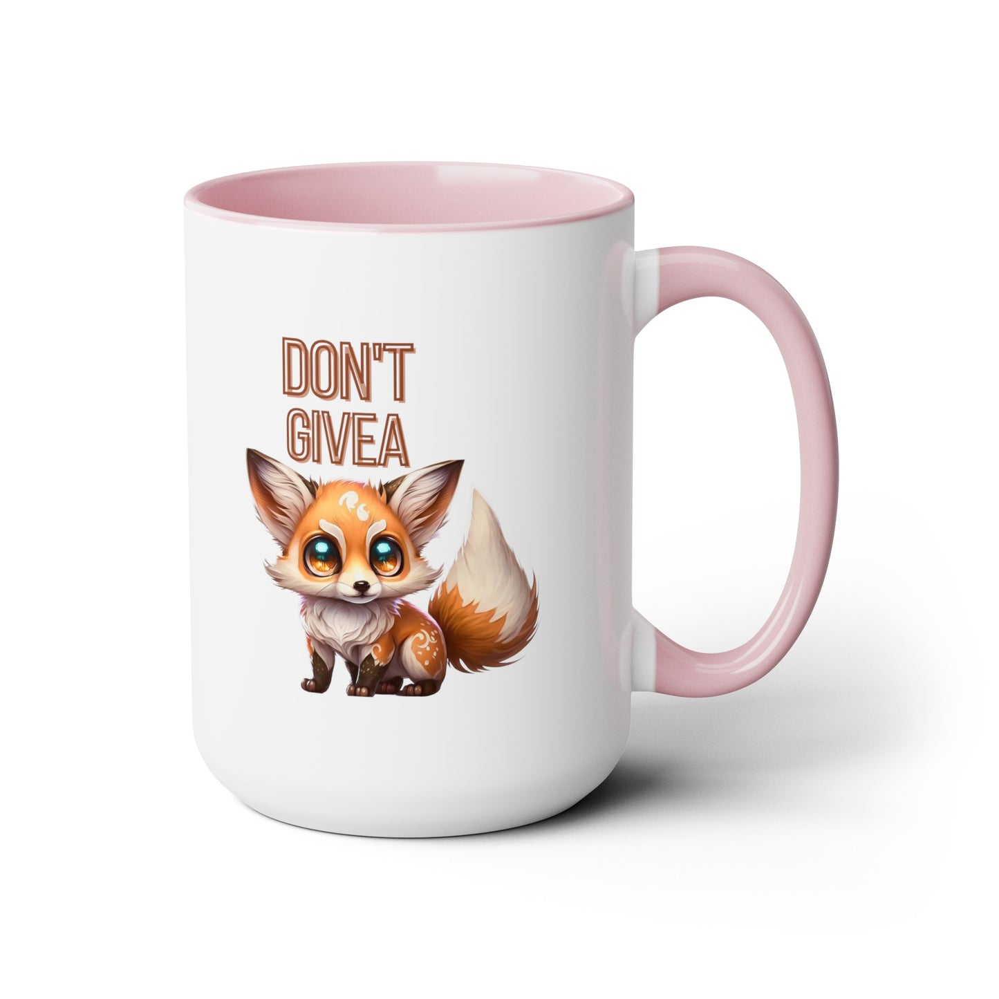 Don't Give a Fox" Coffee Mug - 15oz Capacity, 5 Color Options