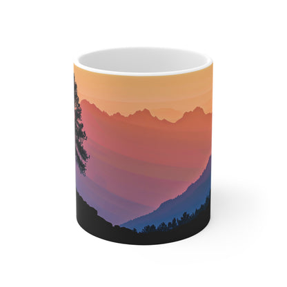 Mountain Serenity Panorama Mug