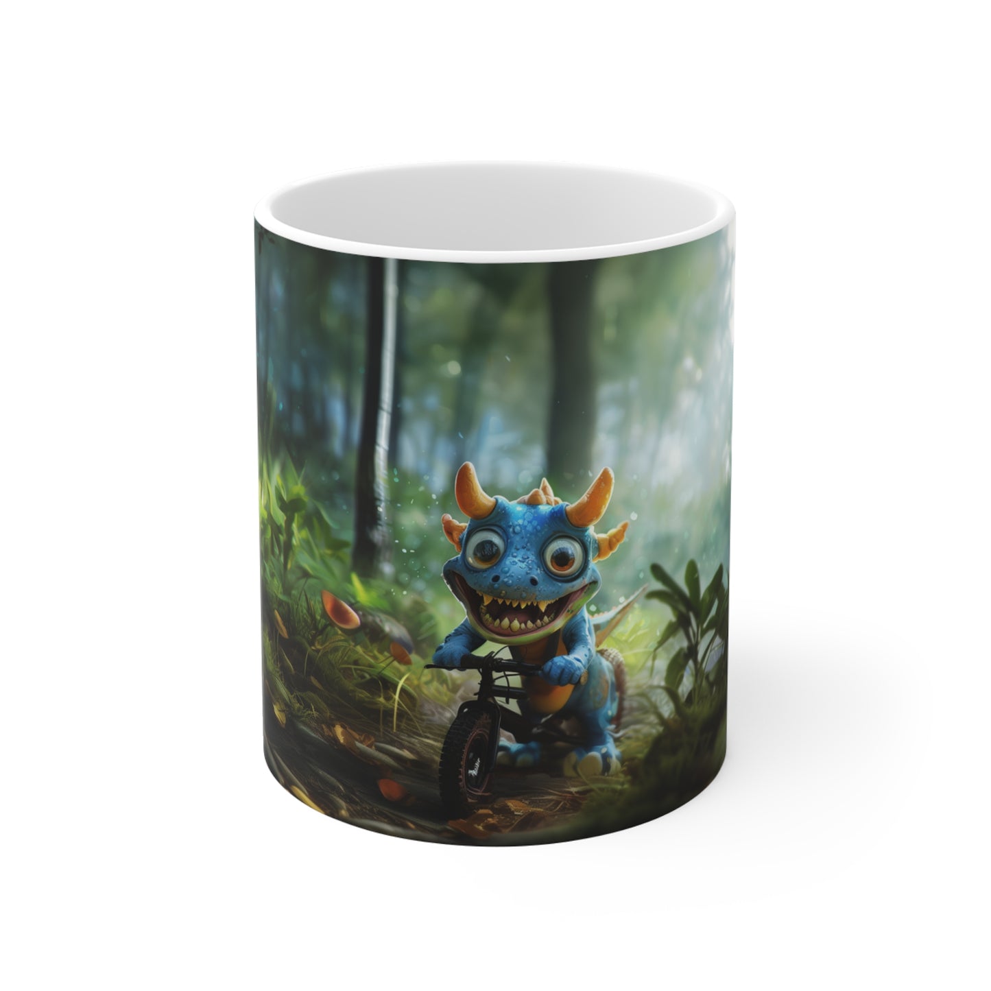 Enchanted Forest Ride Mug: Whimsical Creature's Journey