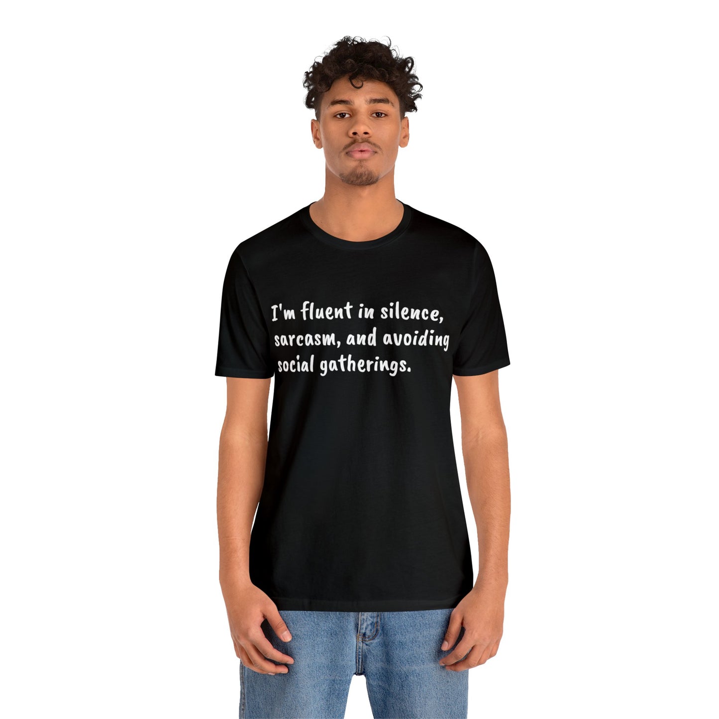 Silence & Sarcasm Tee: Master of Social Evasion