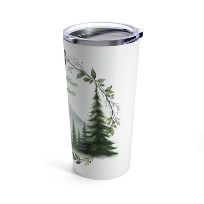 Outdoor Wanderlust Coffee Tumbler: Campsite Companion - Adventure Awaits