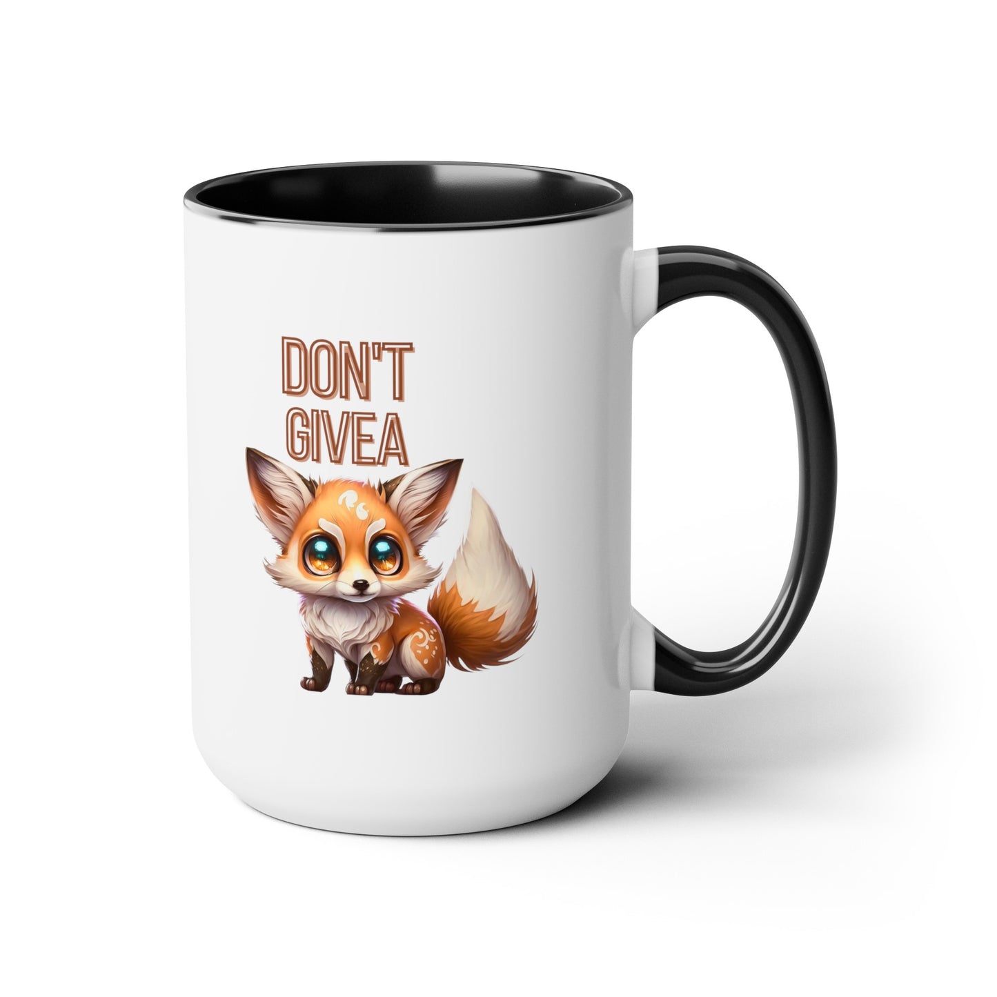 Don't Give a Fox" Coffee Mug - 15oz Capacity, 5 Color Options