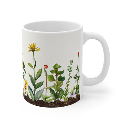 Botanical Symphony Mug: A Medley of Wildflowers