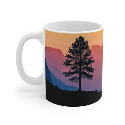 Mountain Serenity Panorama Mug