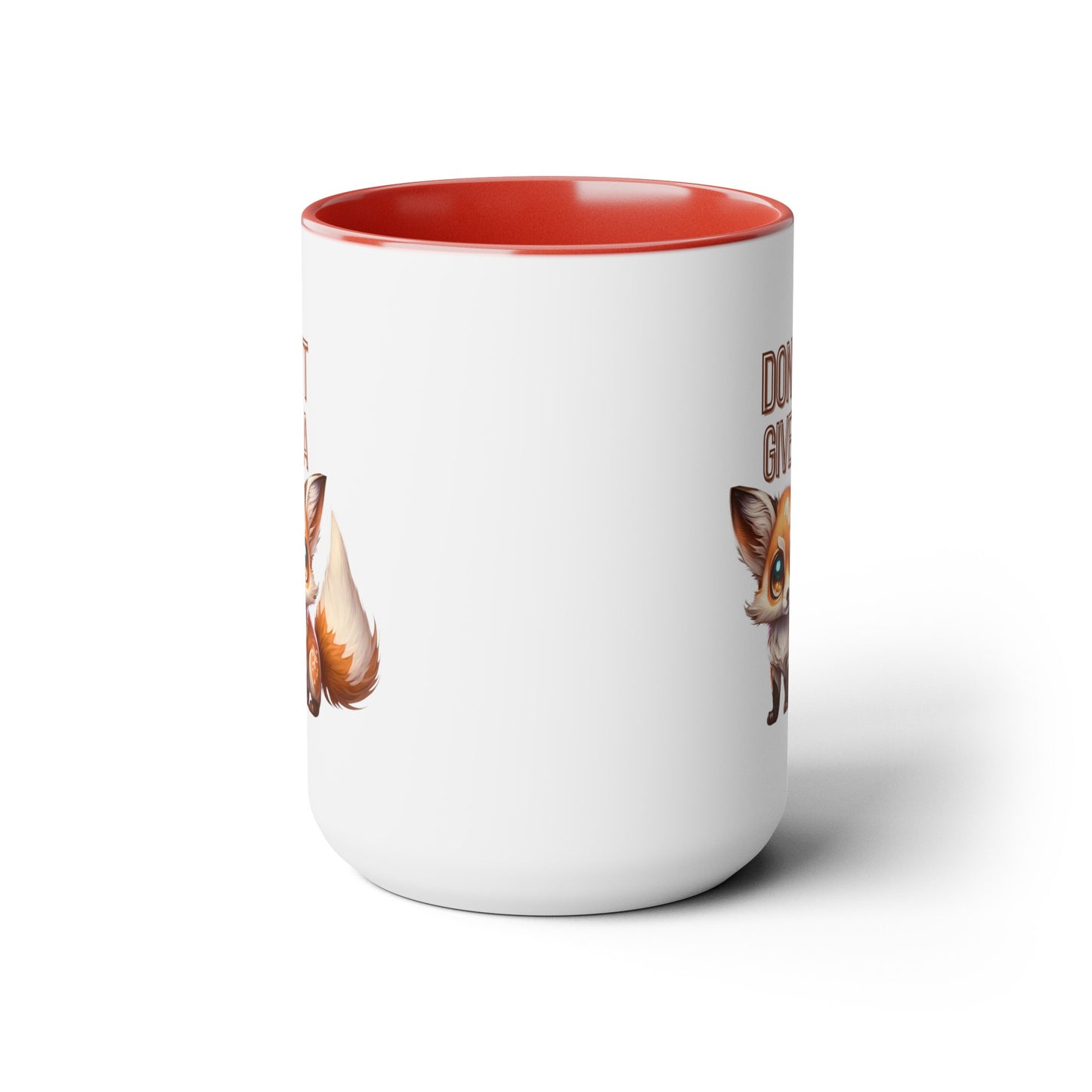 Don't Give a Fox" Coffee Mug - 15oz Capacity, 5 Color Options