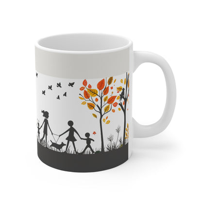 Autumn Family Journey Coffee Cup: Stroll Through the Fall |Tea, Hot Coco or your other favorite drinks