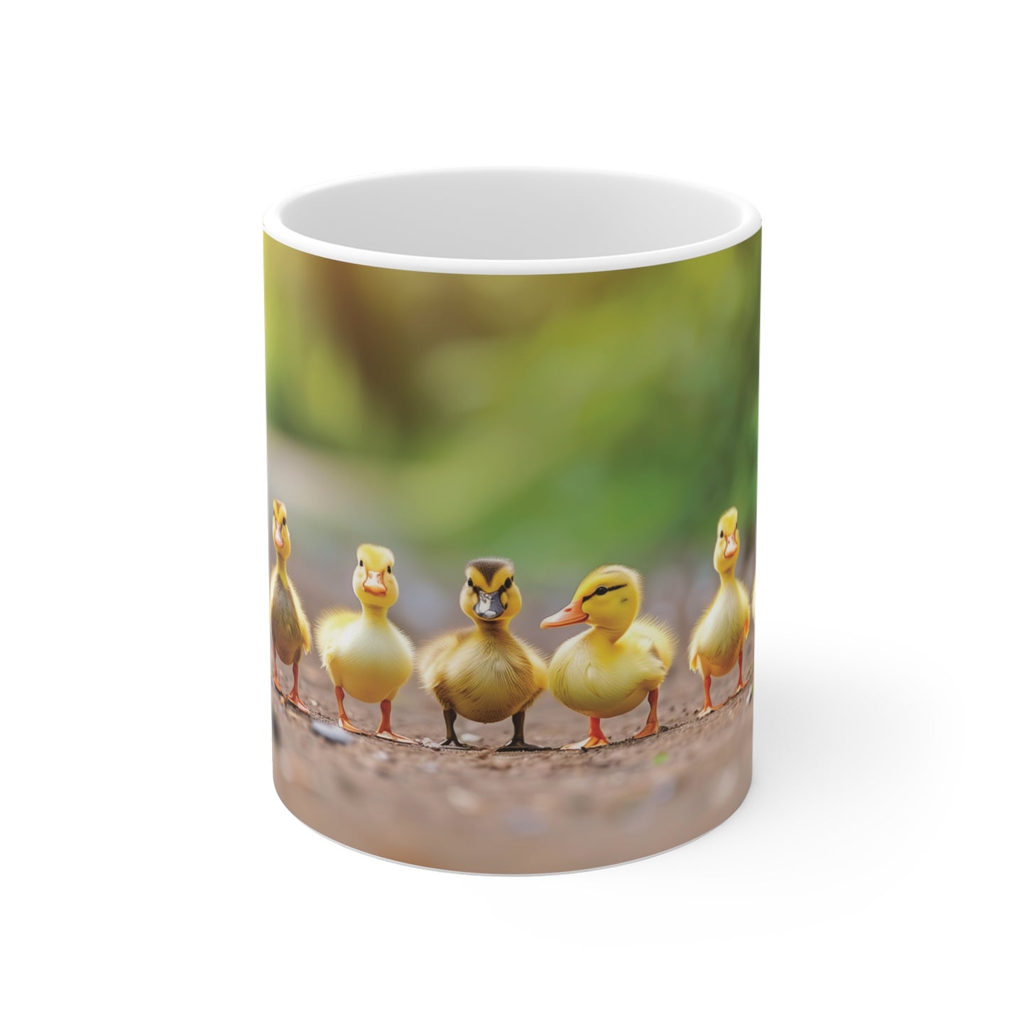 Cute Duckling Parade Mug - Adorable Ducklings in a Row