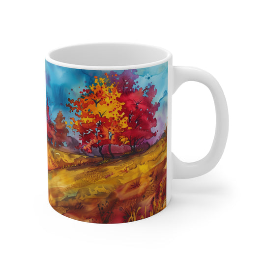 Autumn's Elixir Coffee Cup | Mug for hot drinks. Gift for Anyone. Left or Right-Handed