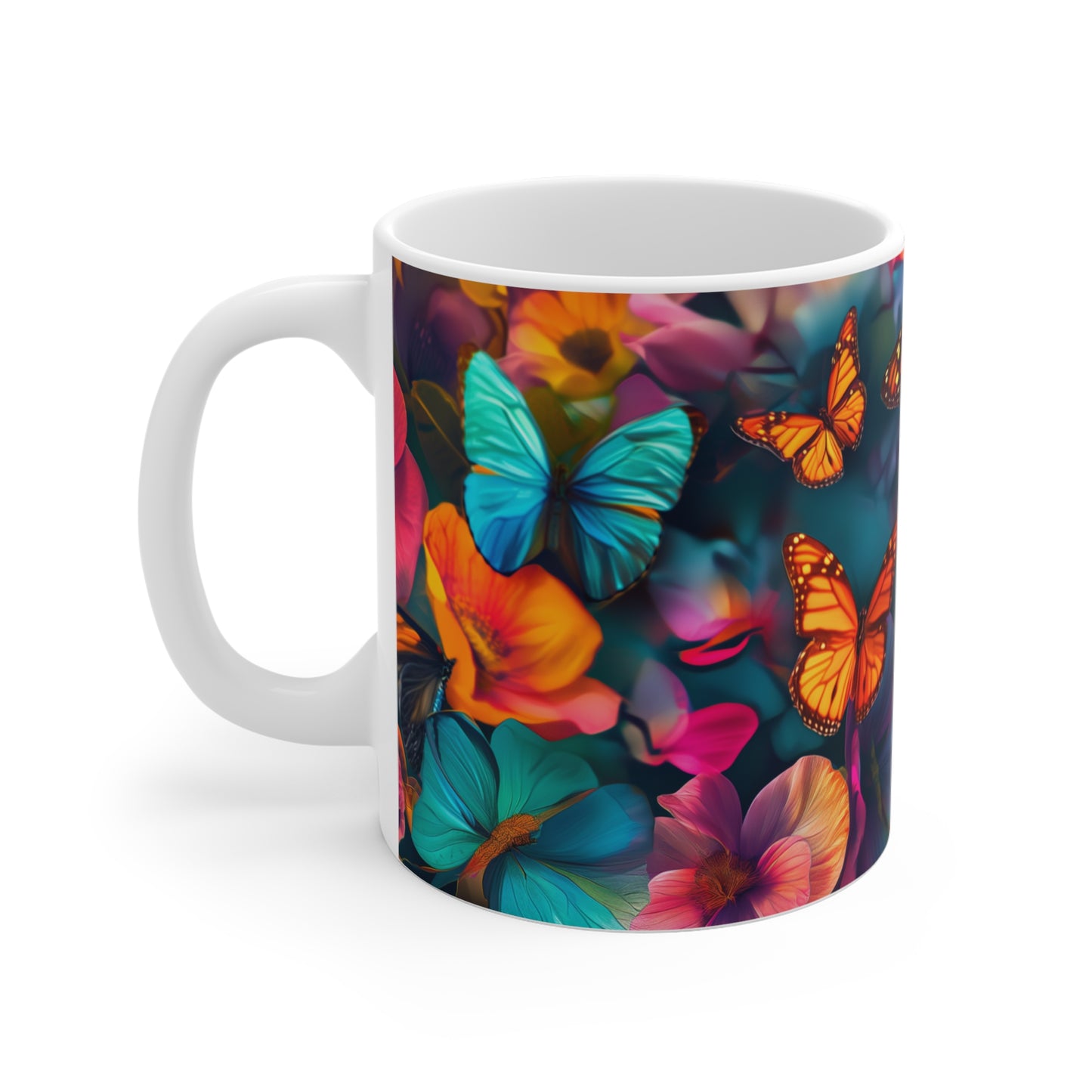 Butterfly Blossom Symphony Mug