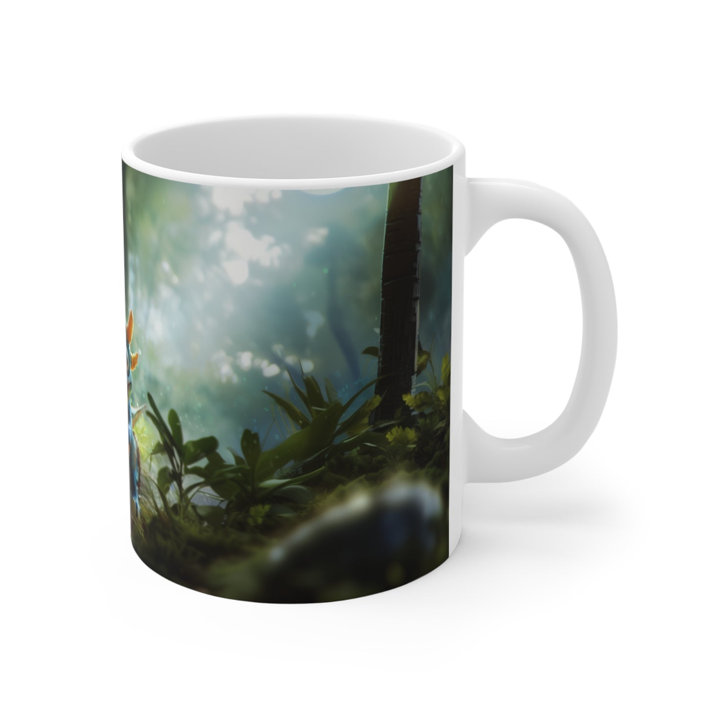 Enchanted Forest Ride Mug: Whimsical Creature's Journey